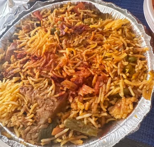 Vegan Vegetable & Jackfruit Biryani.