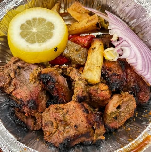 Tandoori Chicken Tikka, Lamb Tikka.